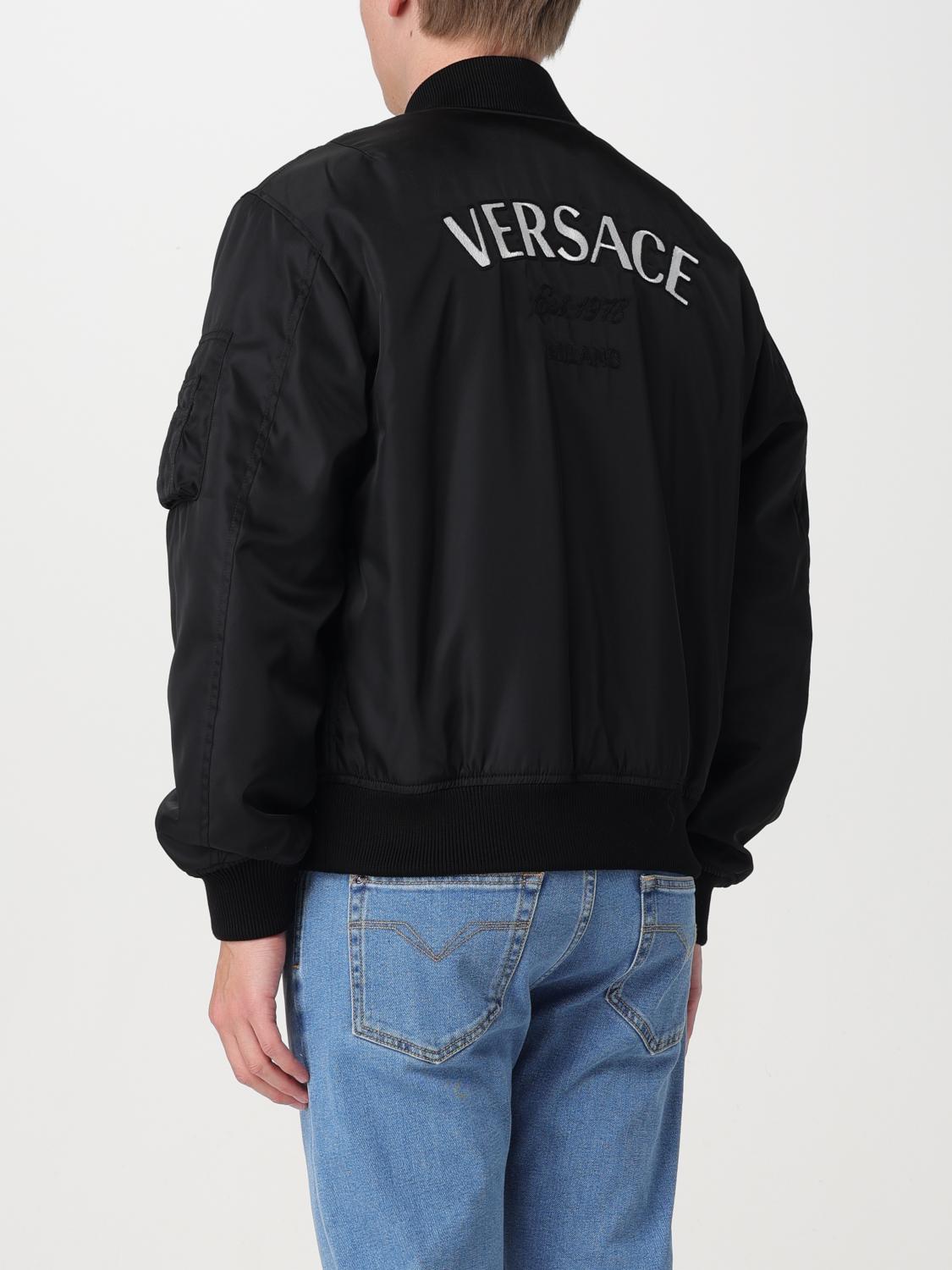 Versace Jacket men - Black | 10139291A09848 | GIGLIO.COM