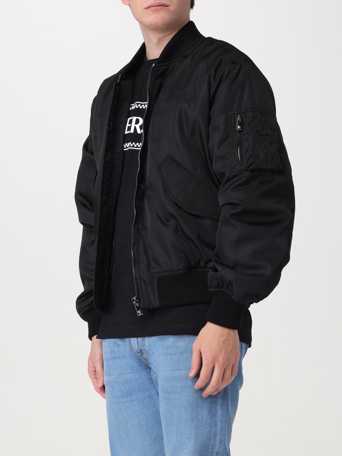 s*)様 激レア！！！　VERSACE GIANNI MA1 ブルゾン　パーカー Versace Jacket men - Black | 10139291A09848 | GIGLIO.COM