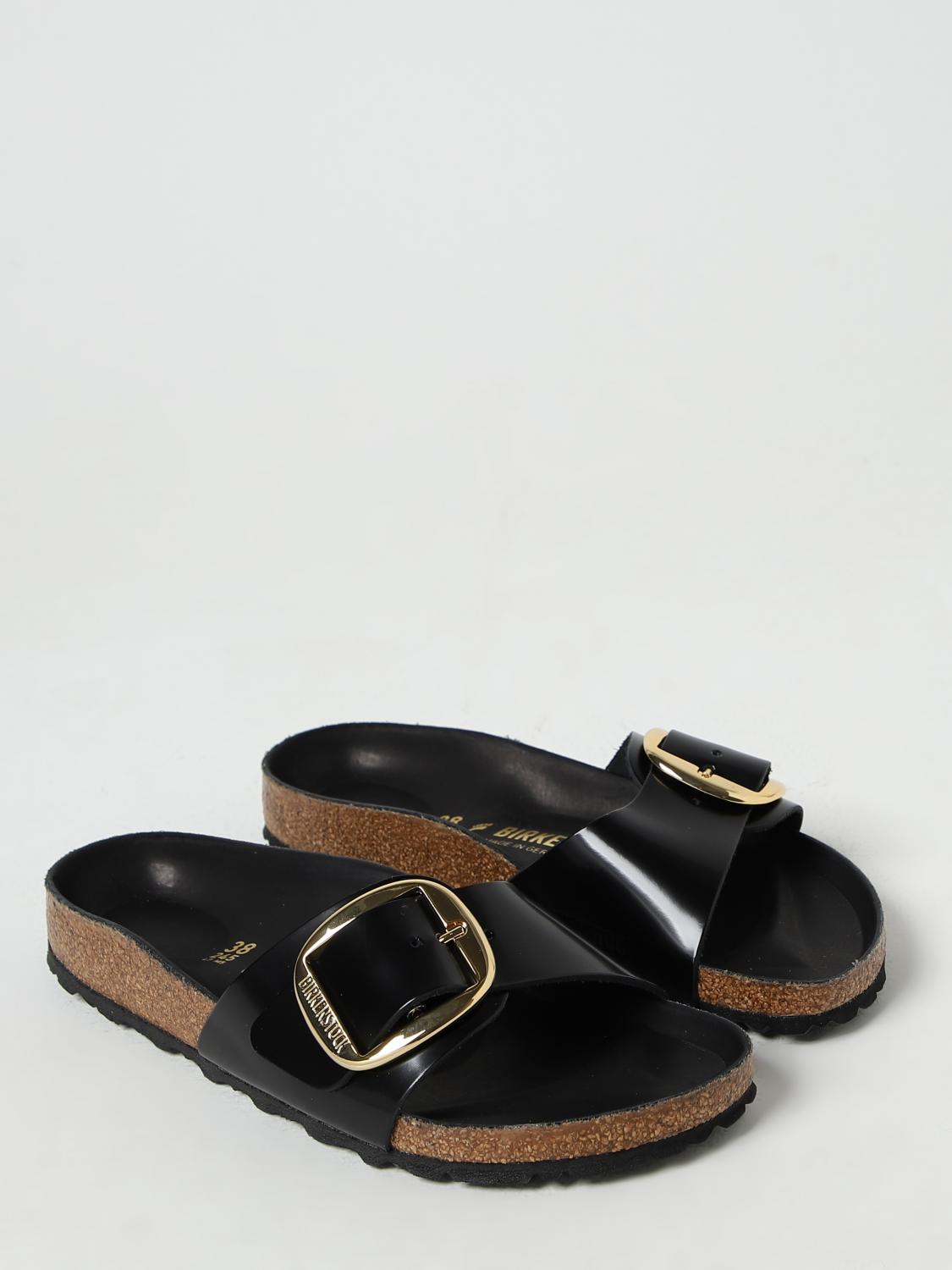 BIRKENSTOCK FLACHE SANDALEN: Schuhe damen Birkenstock, Schwarz - Img 2