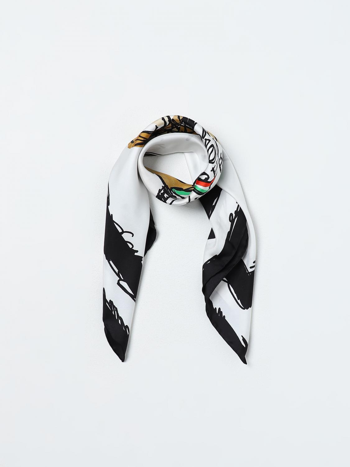 MOSCHINO COUTURE FULAR: Bufanda mujer Moschino Couture, Blanco - Img 2