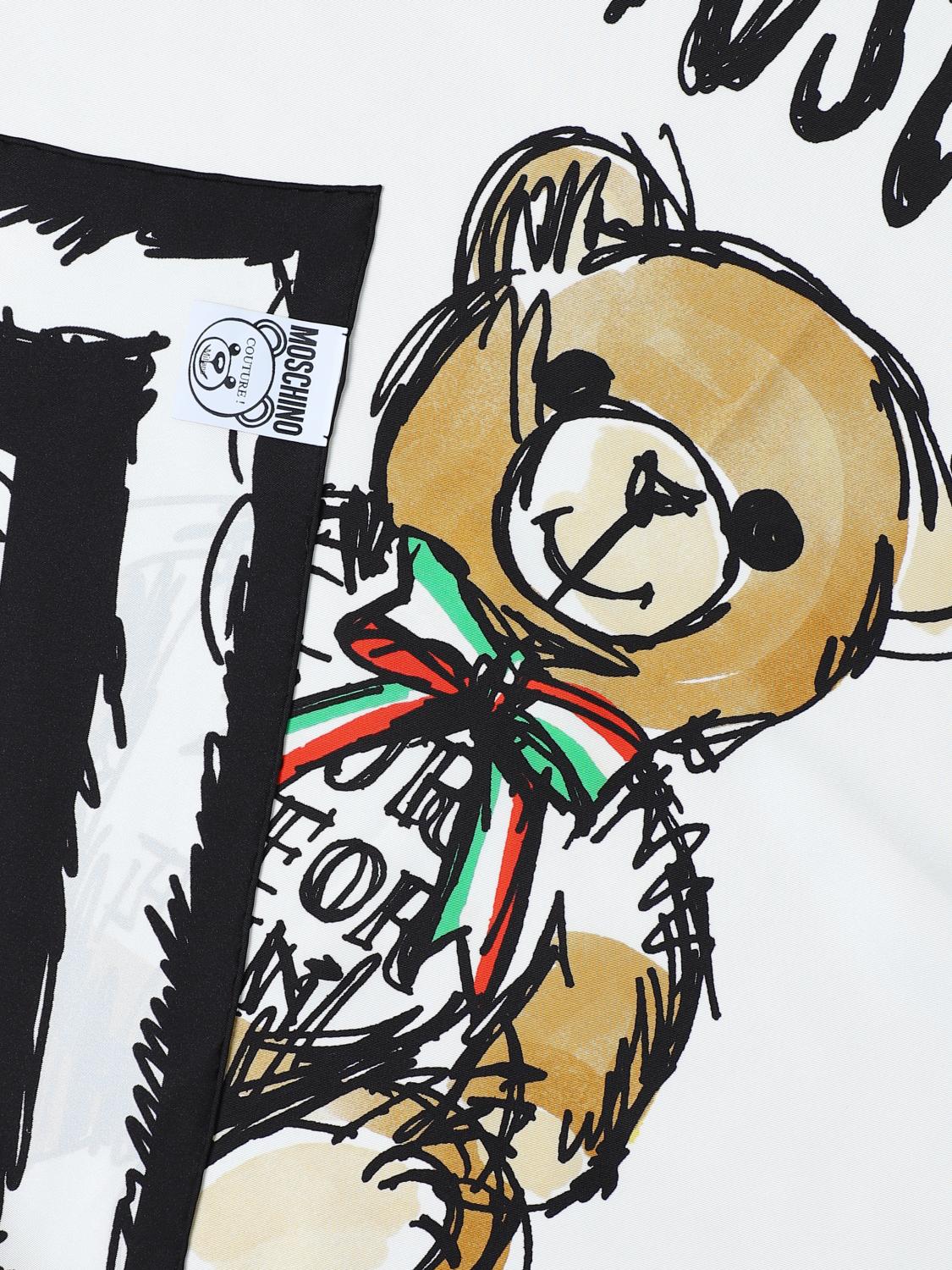 MOSCHINO COUTURE FULAR: Bufanda mujer Moschino Couture, Blanco - Img 3