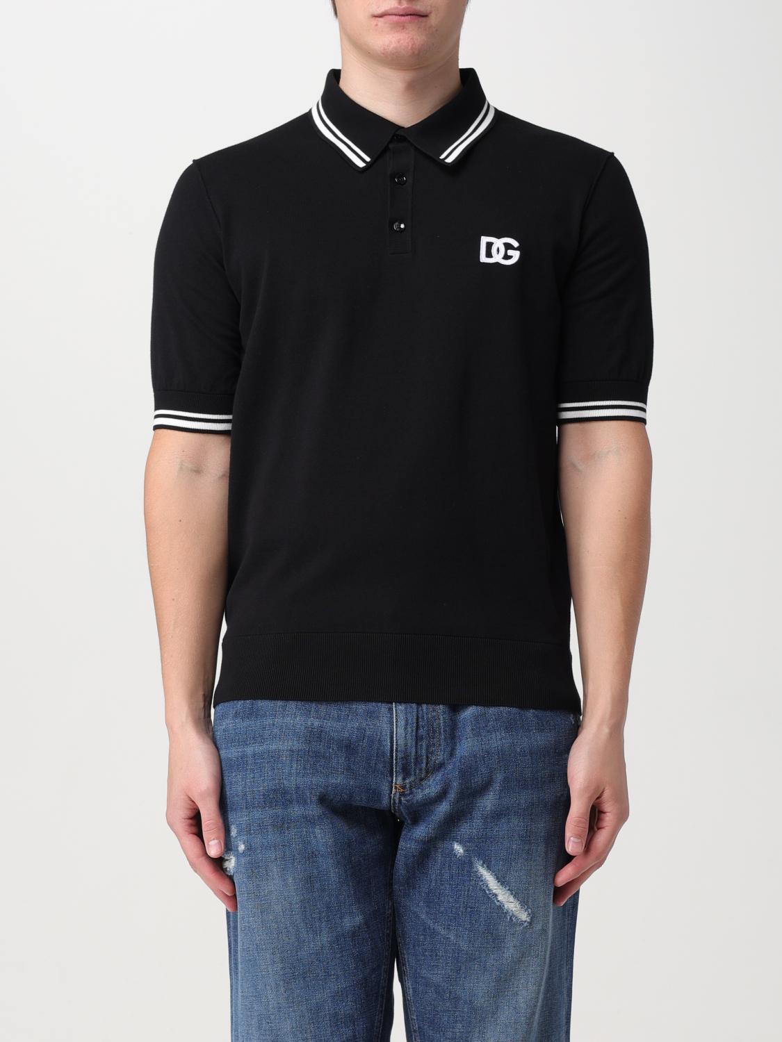 Dolce & Gabbana Polo shirt men - Black | GXZ02ZJBCBZ | GIGLIO.COM