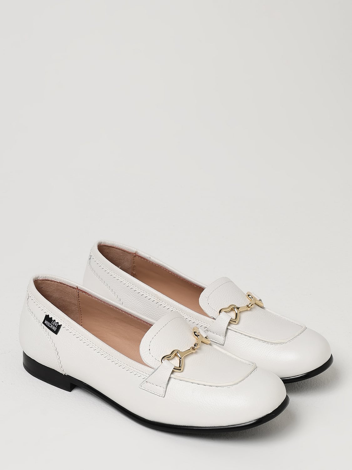Love Moschino Loafers woman - White | JA10091G1IIC5 | GIGLIO.COM