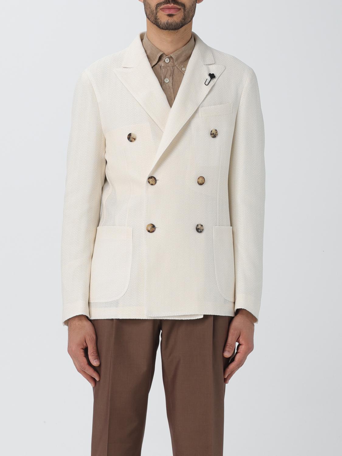 LARDINI JACKET: Jacket men Lardini, White - Img 1
