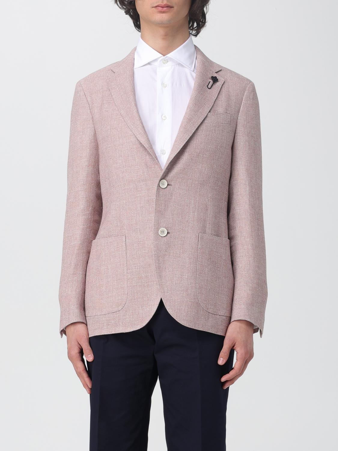LARDINI GIACCA: Blazer a monopetto Lardini, Rosa - Img 1