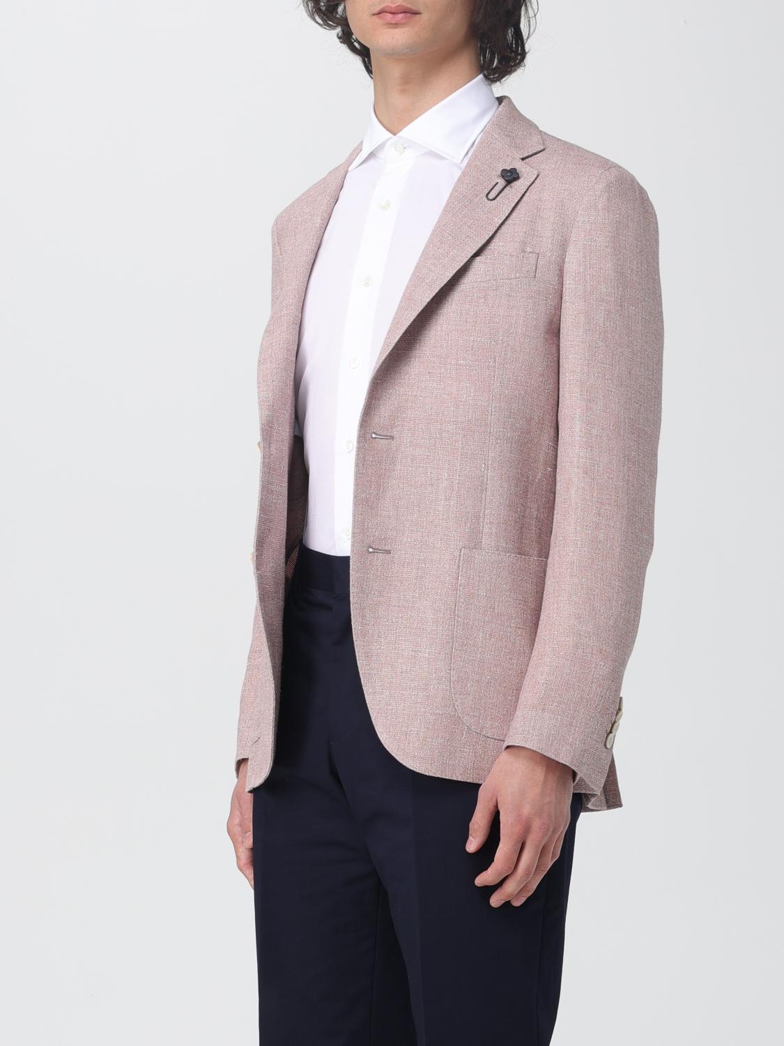 LARDINI GIACCA: Blazer a monopetto Lardini, Rosa - Img 3