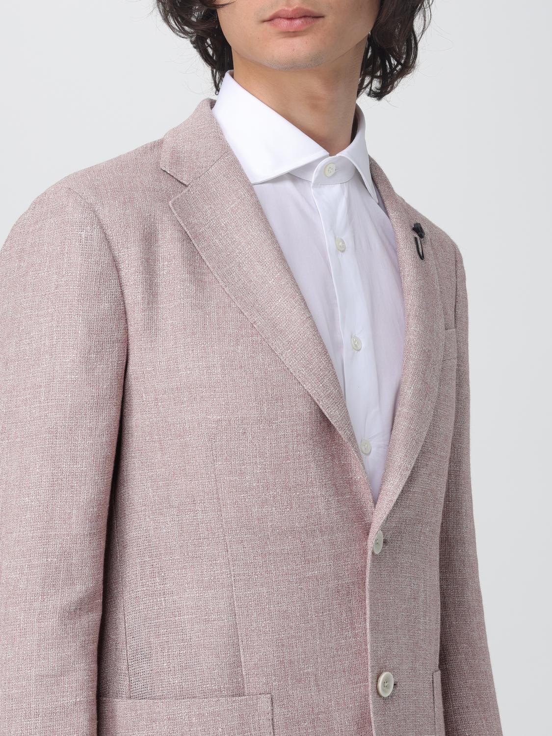 LARDINI GIACCA: Blazer a monopetto Lardini, Rosa - Img 4