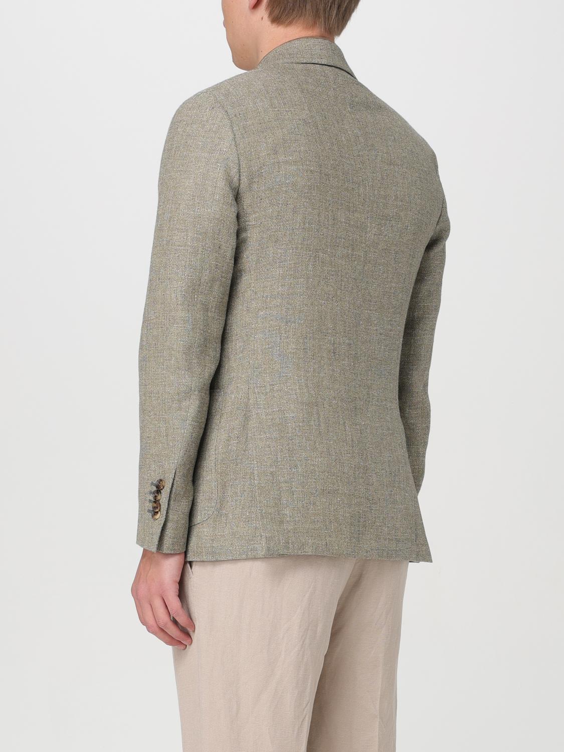 LARDINI 外套: 外套 男士 Lardini, 绿色 - Img 2