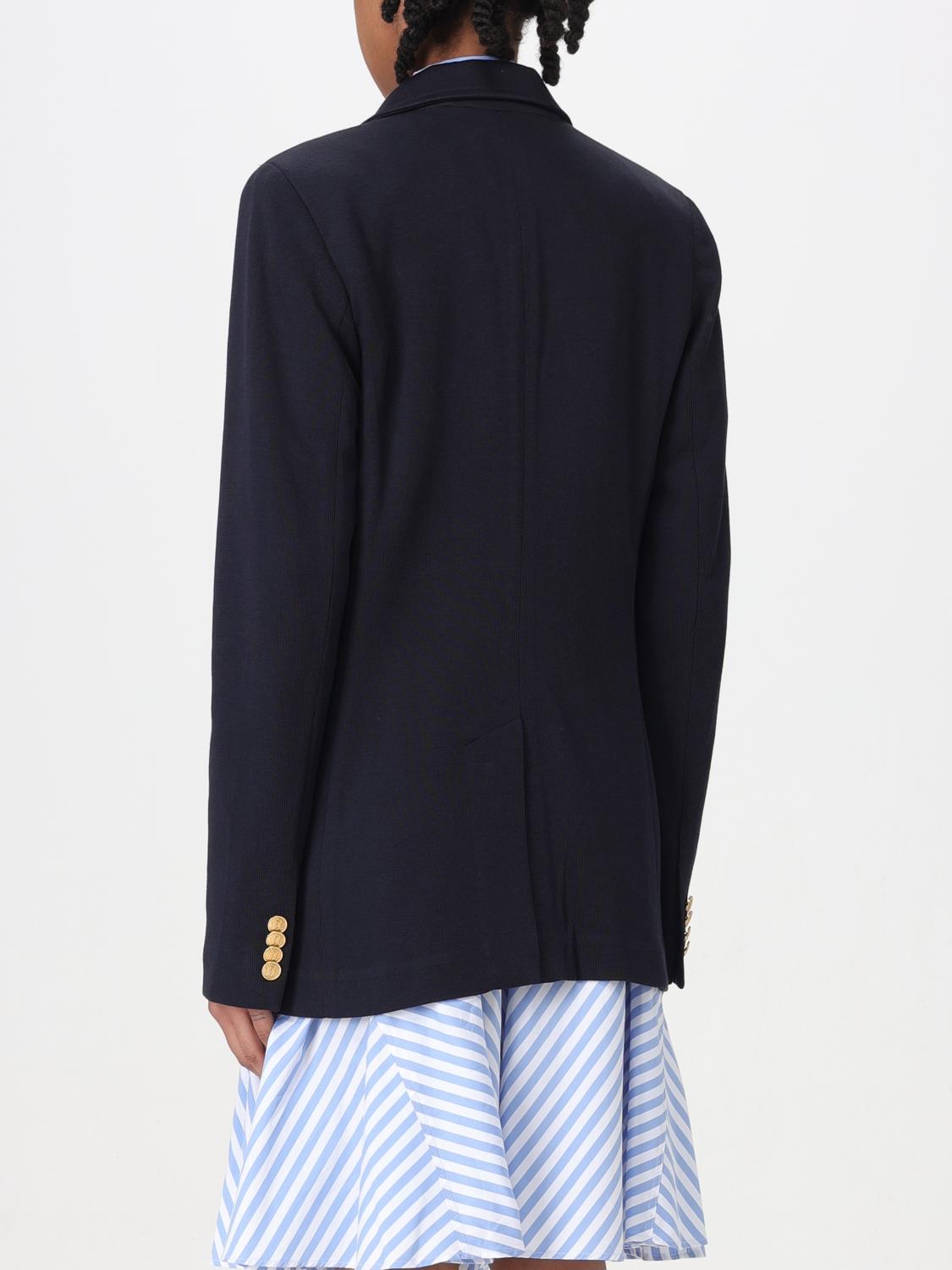 POLO RALPH LAUREN GIACCA: Blazer in misto cotone con monogramma Polo Ralph Lauren, Blue - Img 2