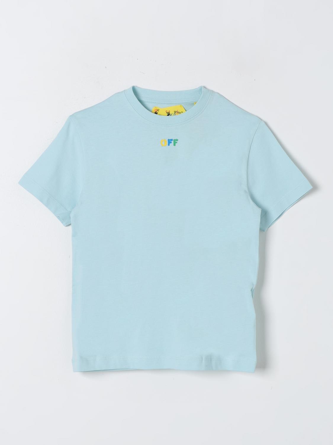 OFF-WHITE KIDS: T-shirt kids - Blue | Off-White Kids t-shirt