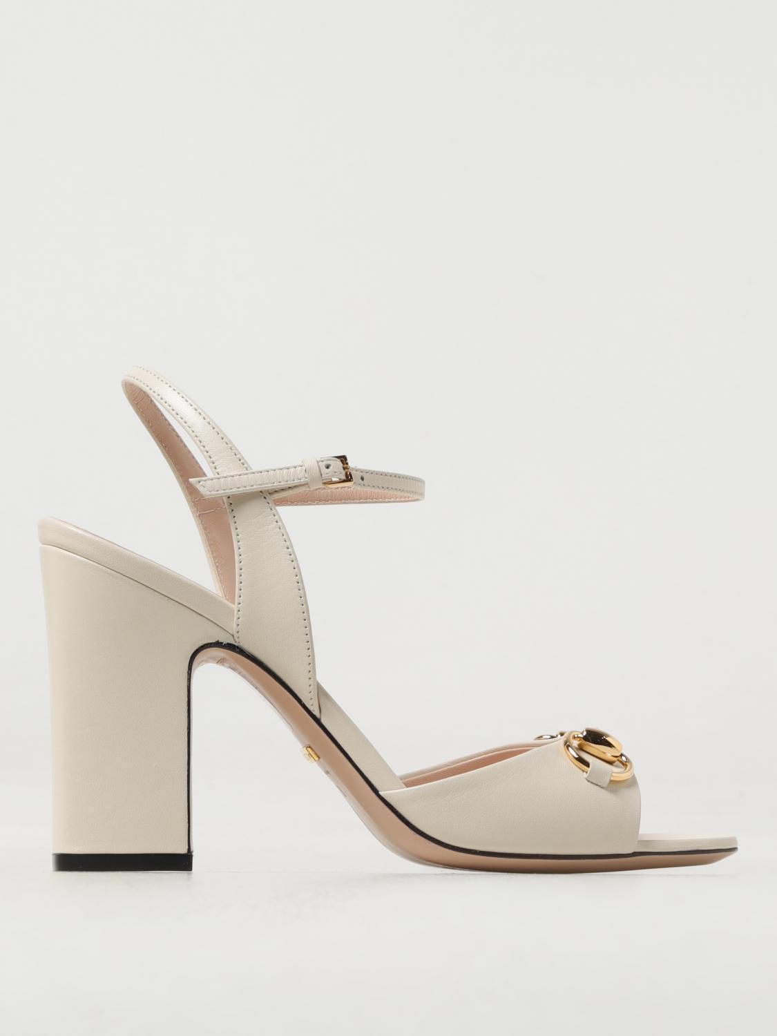 GUCCI SANDALEN MIT ABSATZ: Schuhe damen Gucci, Weiß - Img 1