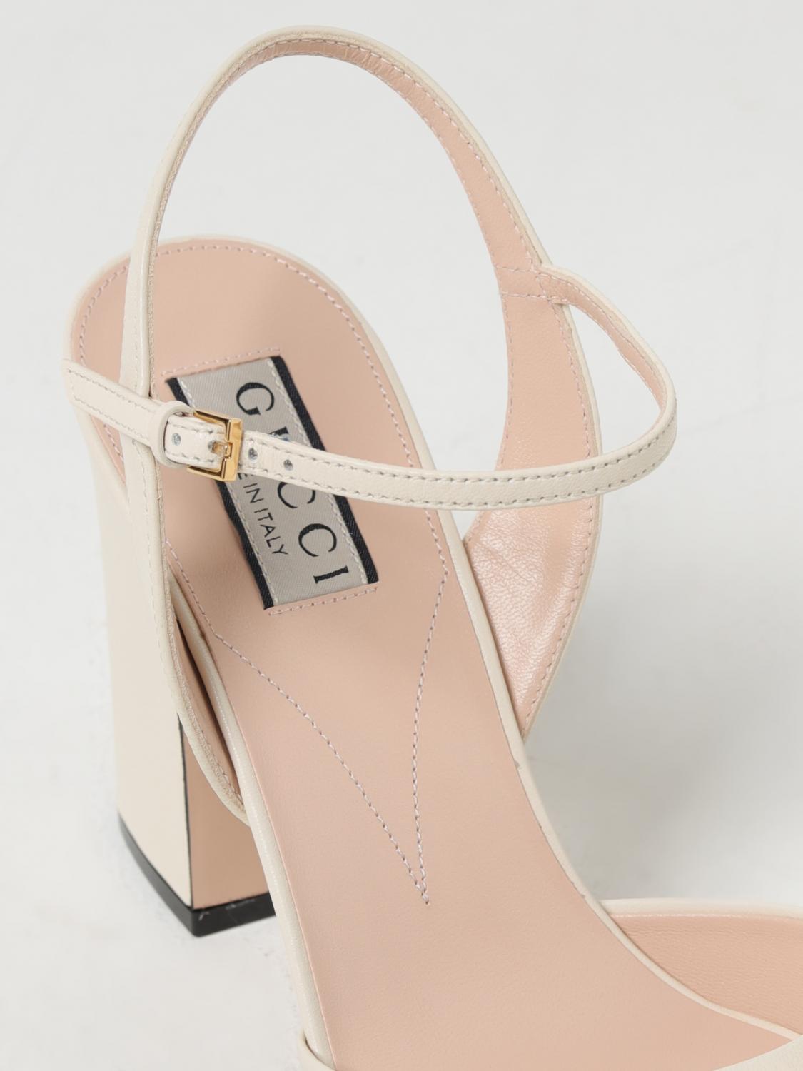 GUCCI SANDALEN MIT ABSATZ: Schuhe damen Gucci, Weiß - Img 4