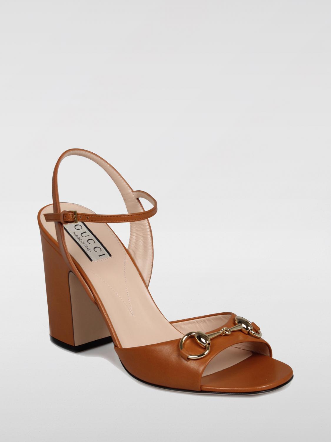 GUCCI SANDALEN MIT ABSATZ: Schuhe damen Gucci, Braun - Img 2