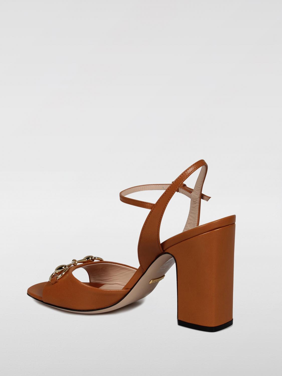 GUCCI SANDALEN MIT ABSATZ: Schuhe damen Gucci, Braun - Img 3