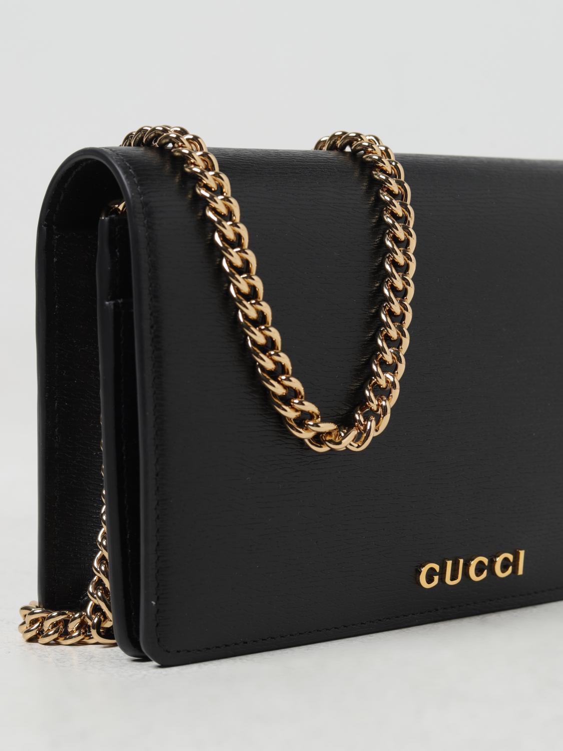 GUCCI MINI BAG: Wallet woman Gucci, Black - Img 4