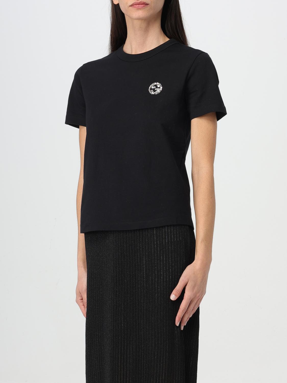 【新品未使用・箱、タグ、紙袋付き】GUCCI Tシャツ　レディース　ブラック Gucci Tシャツ レディース - ブラック | 748287XJGDK | GIGLIO.COM