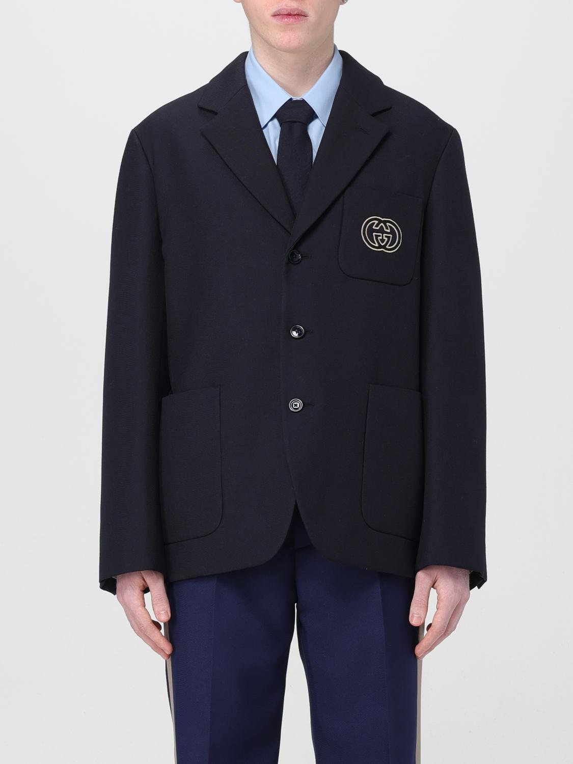 Gucci ジャケット メンズ - ブルー | 762029ZAMII | GIGLIO.COM