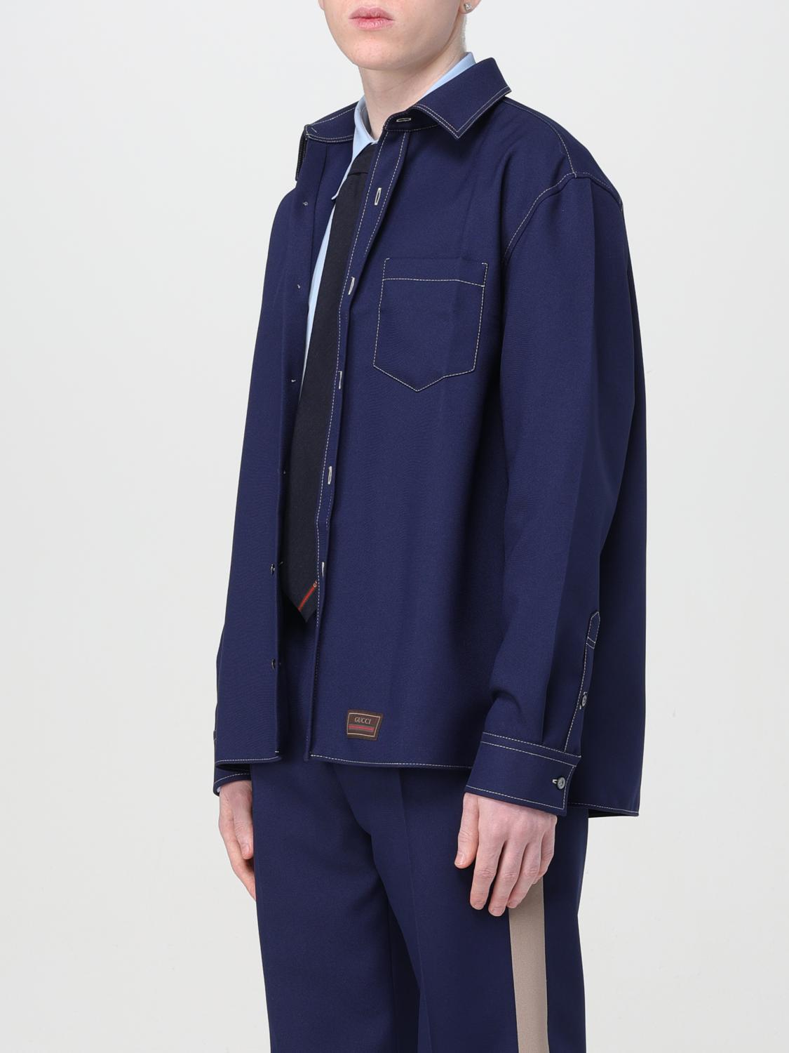 GUCCI 紺色長袖シャツ Gucci シャツ メンズ - ブルー | 762172Z798C | GIGLIO.COM