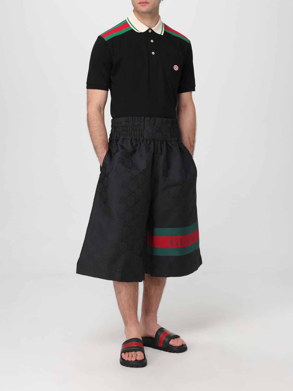 GUCCI：Tシャツ メンズ - ブラック | GIGLIO.COMオンラインのGucci