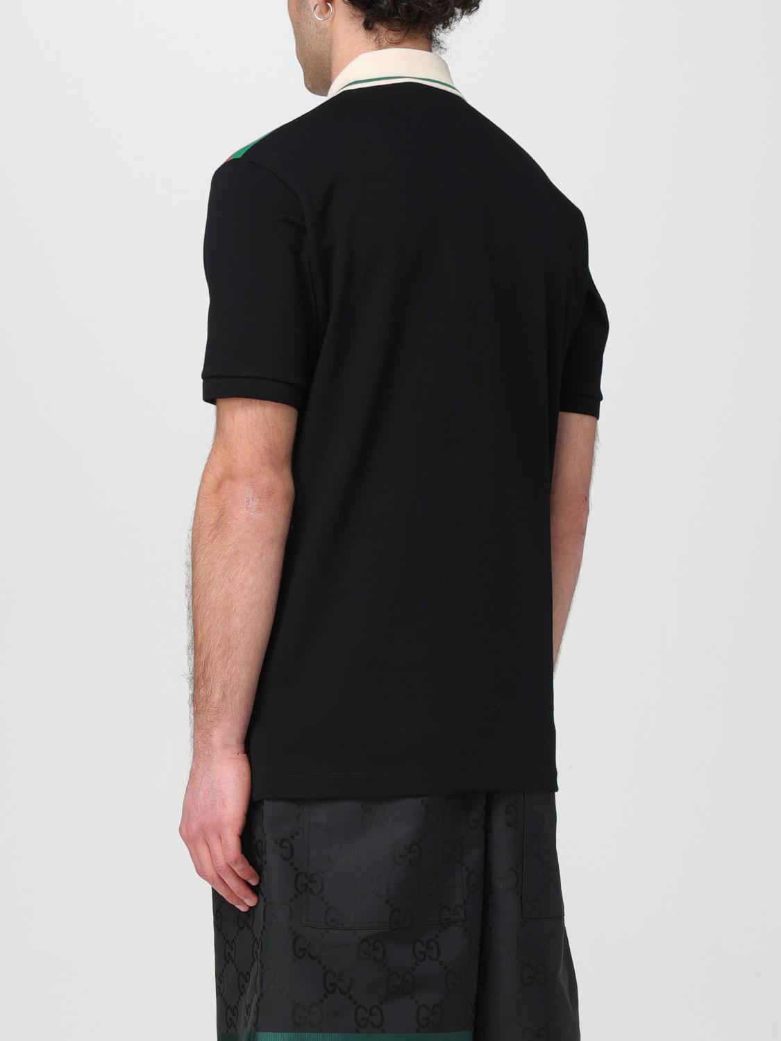 GUCCI黒ポロシャツ GUCCI：Tシャツ メンズ - ブラック | GIGLIO.COMオンラインのGucci