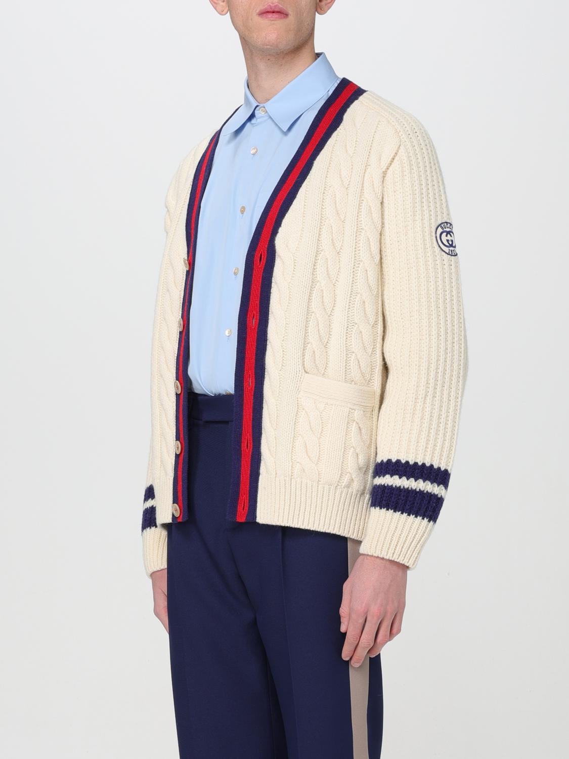 GUCCI CARDIGAN: Sweater men Gucci, White - Img 4