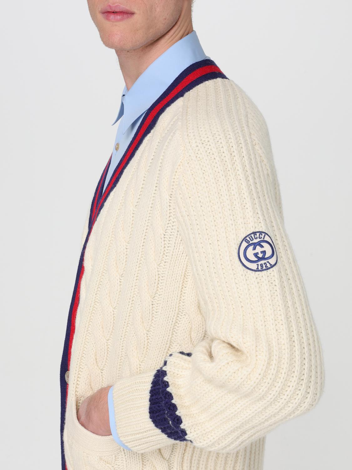 GUCCI CARDIGAN: Sweater men Gucci, White - Img 5