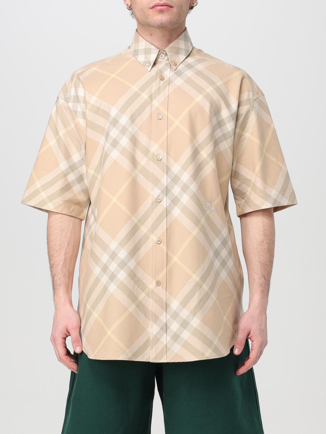 BURBERRY SHIRT: Shirt men Burberry, Beige - Img 1
