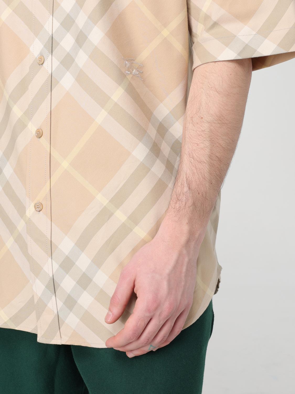 BURBERRY SHIRT: Shirt men Burberry, Beige - Img 5