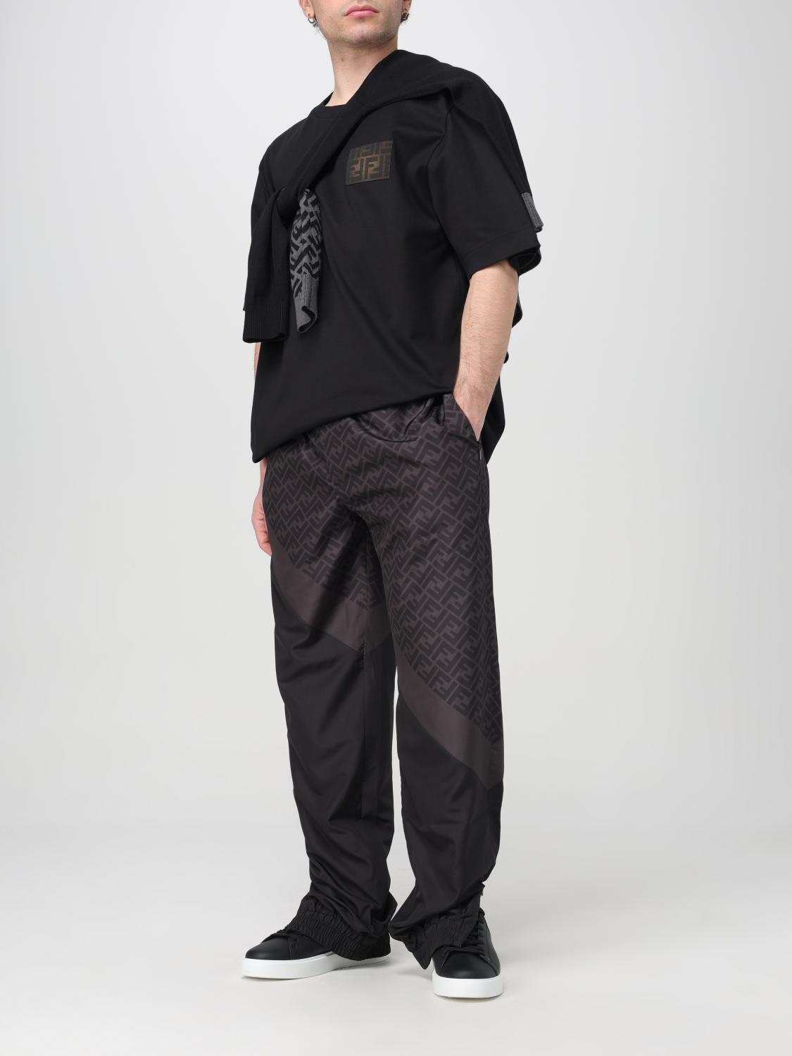 FENDI: T-shirt men - Black | Fendi t-shirt FY0936AQJA online