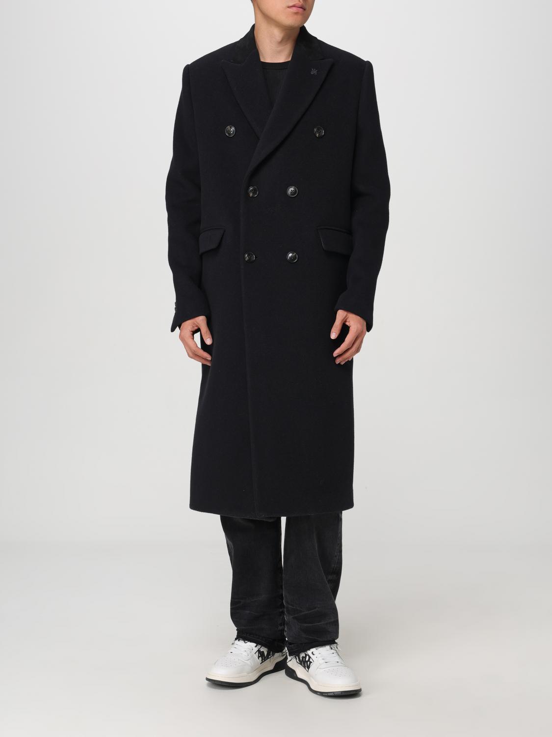AMIRI アミリ　ウール チェスターコート サイズ50 Amiri コート メンズ - ブラック | PS24MOS059 | GIGLIO.COM