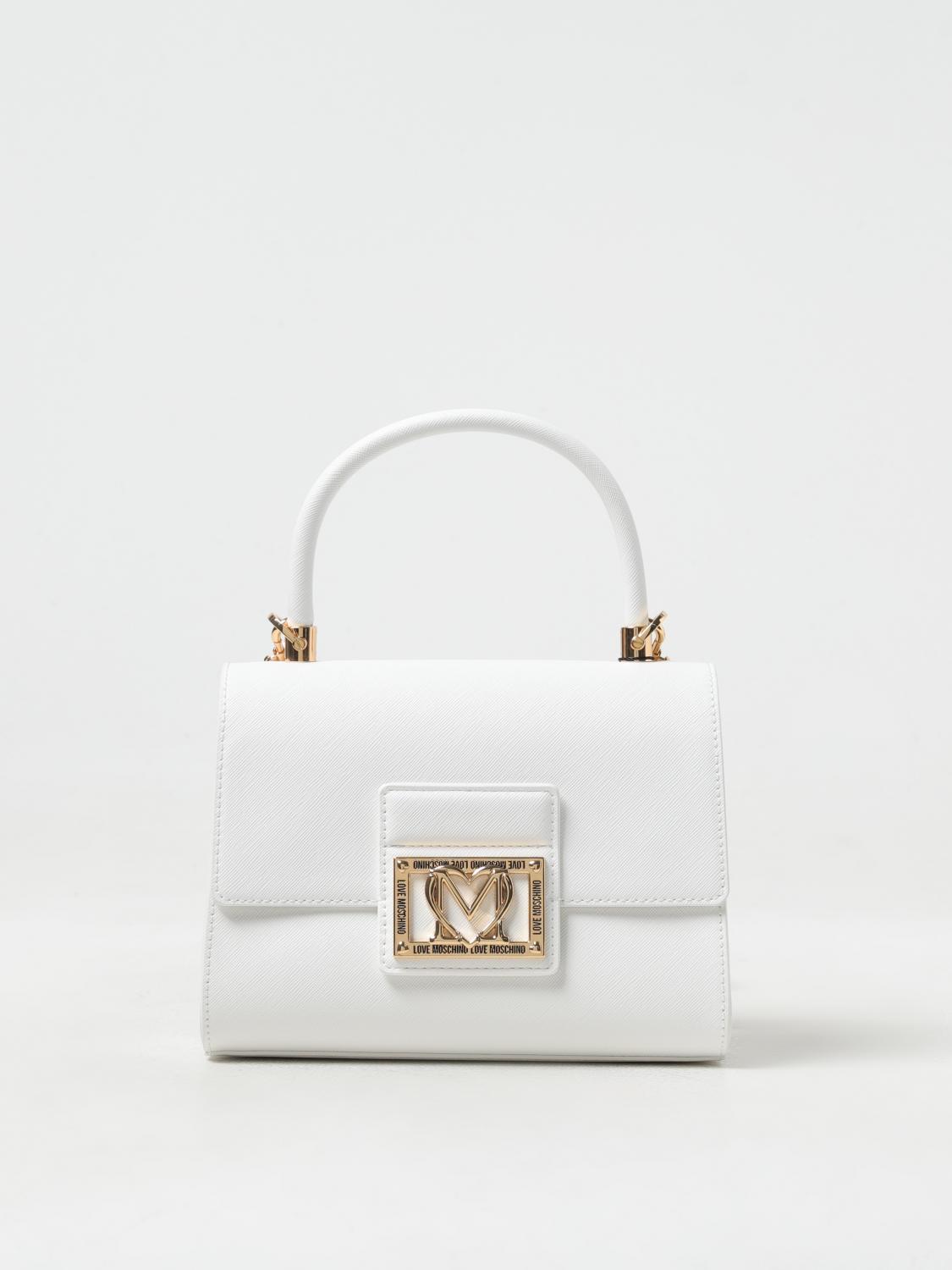 LOVE MOSCHINO: Shoulder bag woman White Love Moschino