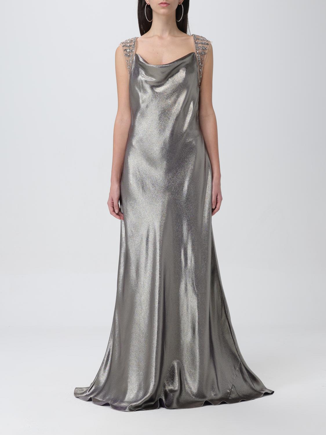 alberta ferretti silver dress Eiza Gonzlez was a silver siren at the 'Ash' LA premiere