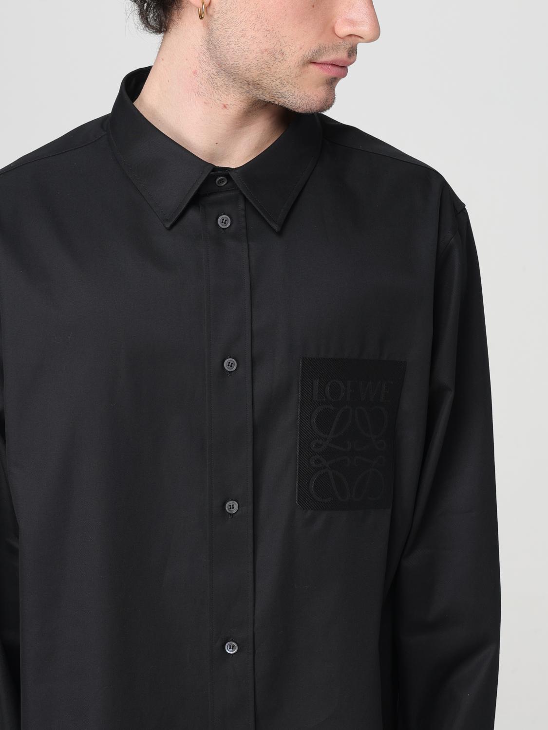 LOEWE: Shirt men - Black | Loewe shirt H526Y05X46 online at GIGLIO.COM
