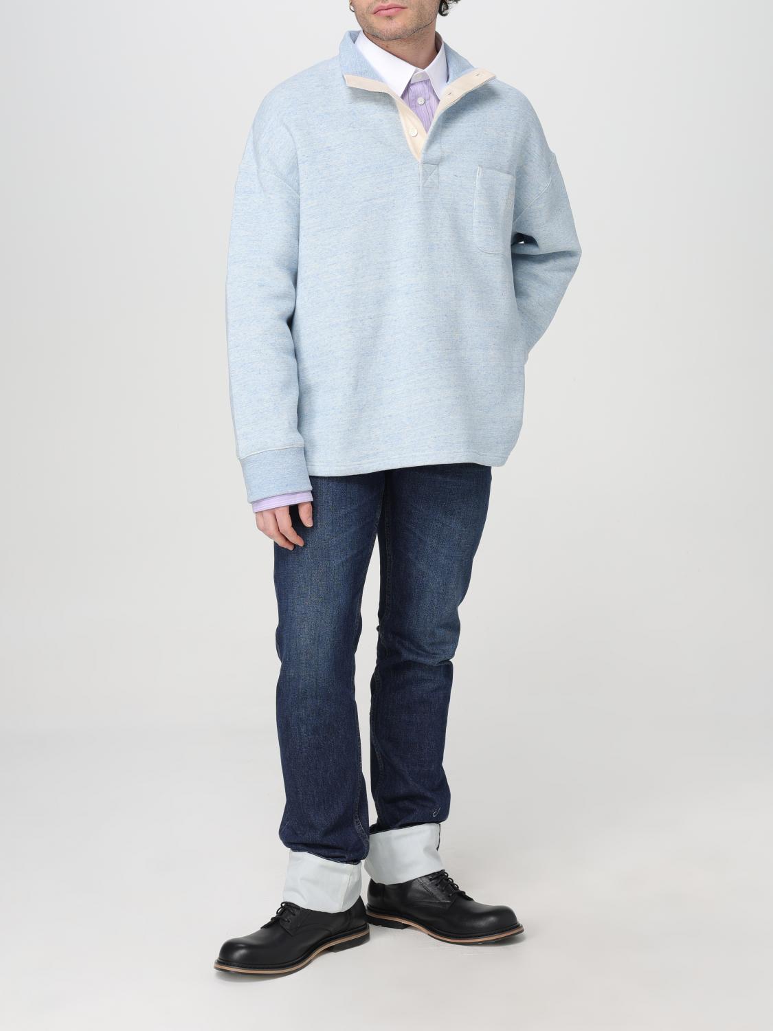 新品✨LOEWE アシンメトリ　変形　ボーダー　ホワイト　ブルー　長袖　XS Loewe Sweatshirt men - Blue | H526Y24X30 | GIGLIO.COM