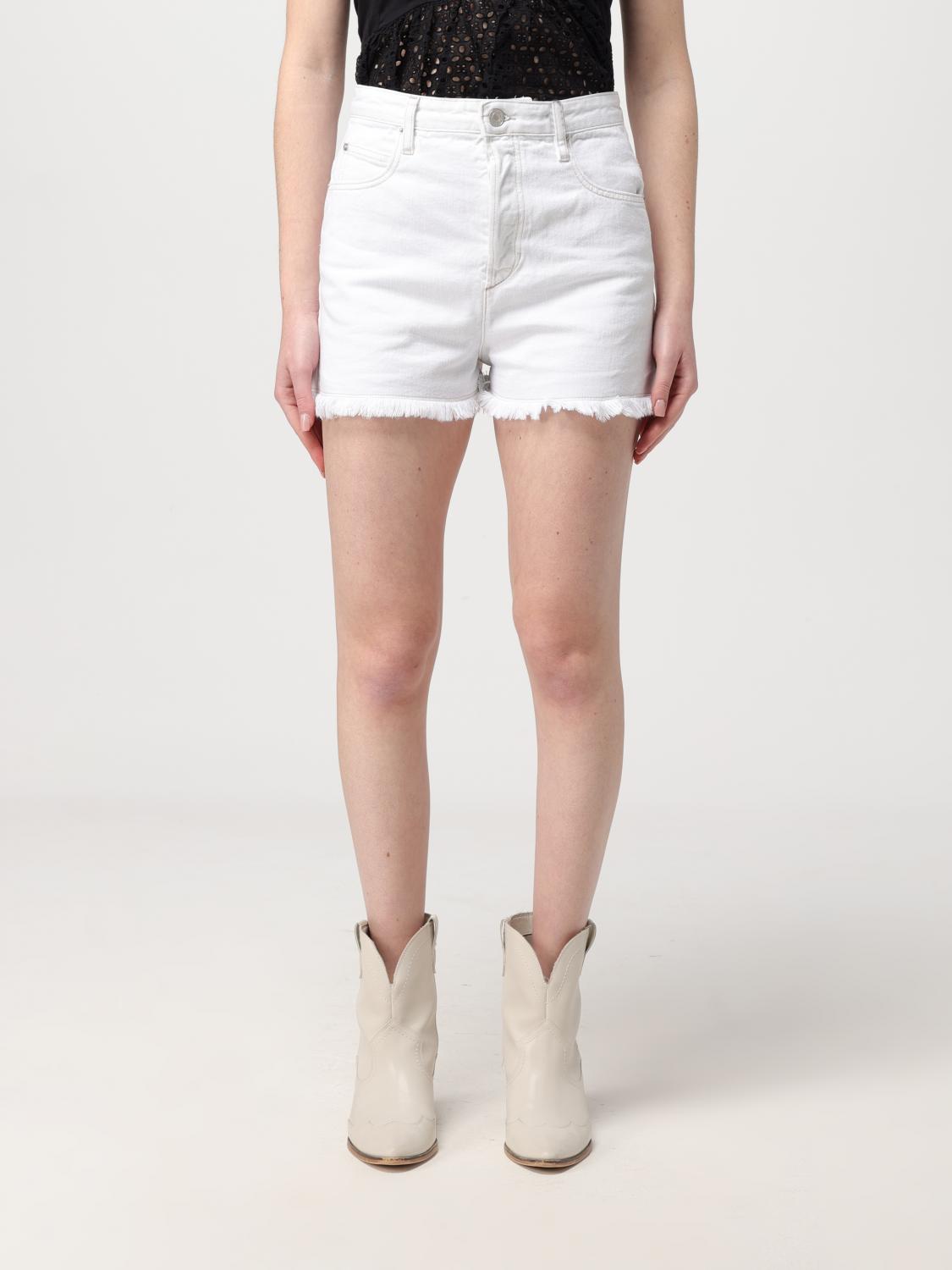 ISABEL MARANT ETOILE SHORTS: Short woman Isabel Marant Etoile, White - Img 1