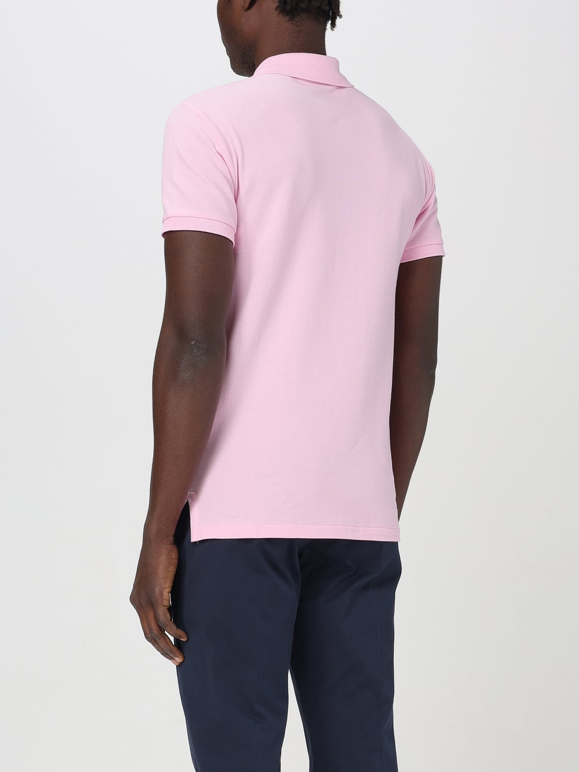 POLO RALPH LAUREN POLO: Polo de piqué de algodón con logo Polo Ralph Lauren, Rosa - Img 2