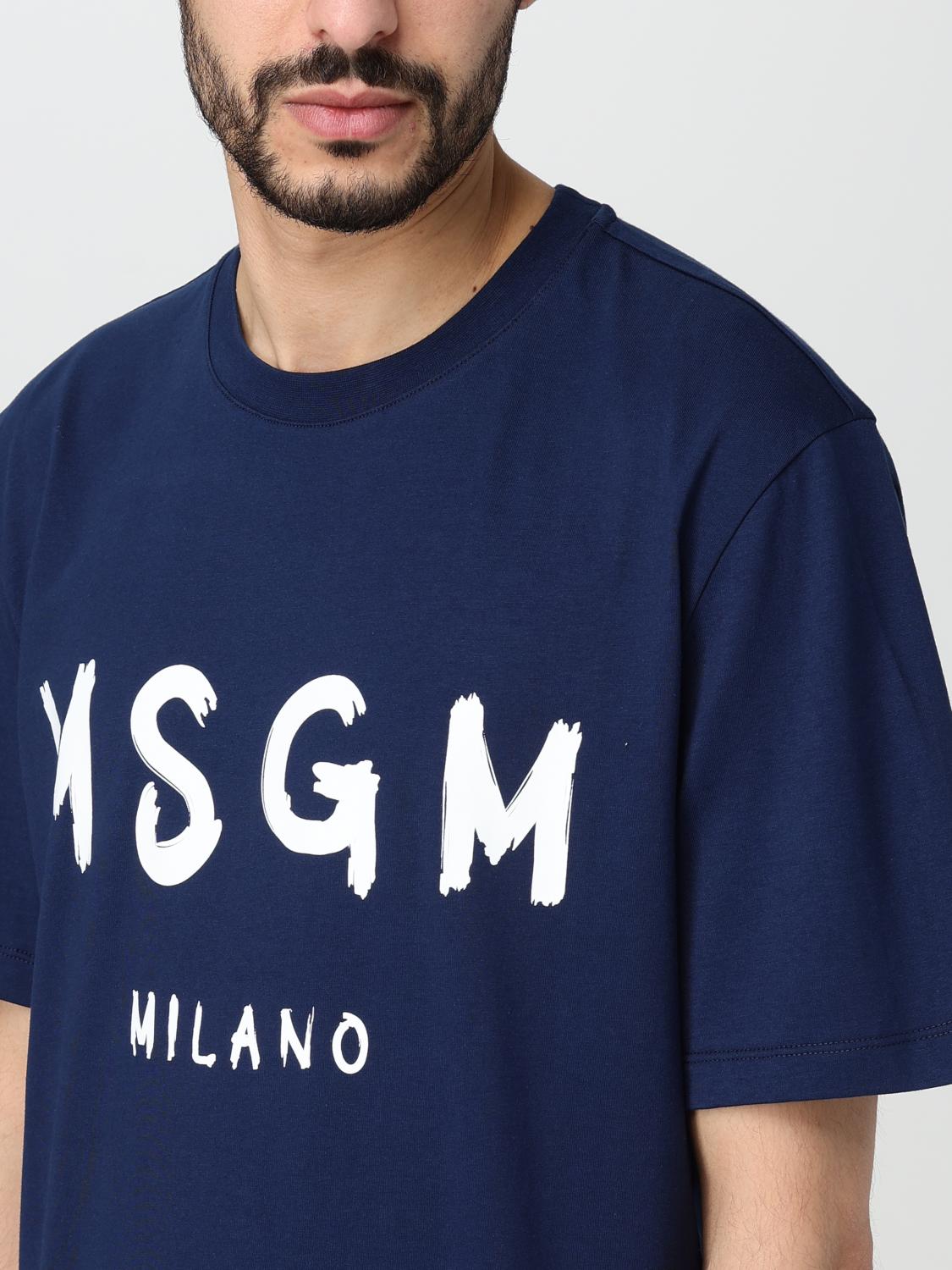MSGM CAMISETA: Camiseta hombre MSGM, Azul Oscuro - Img 3