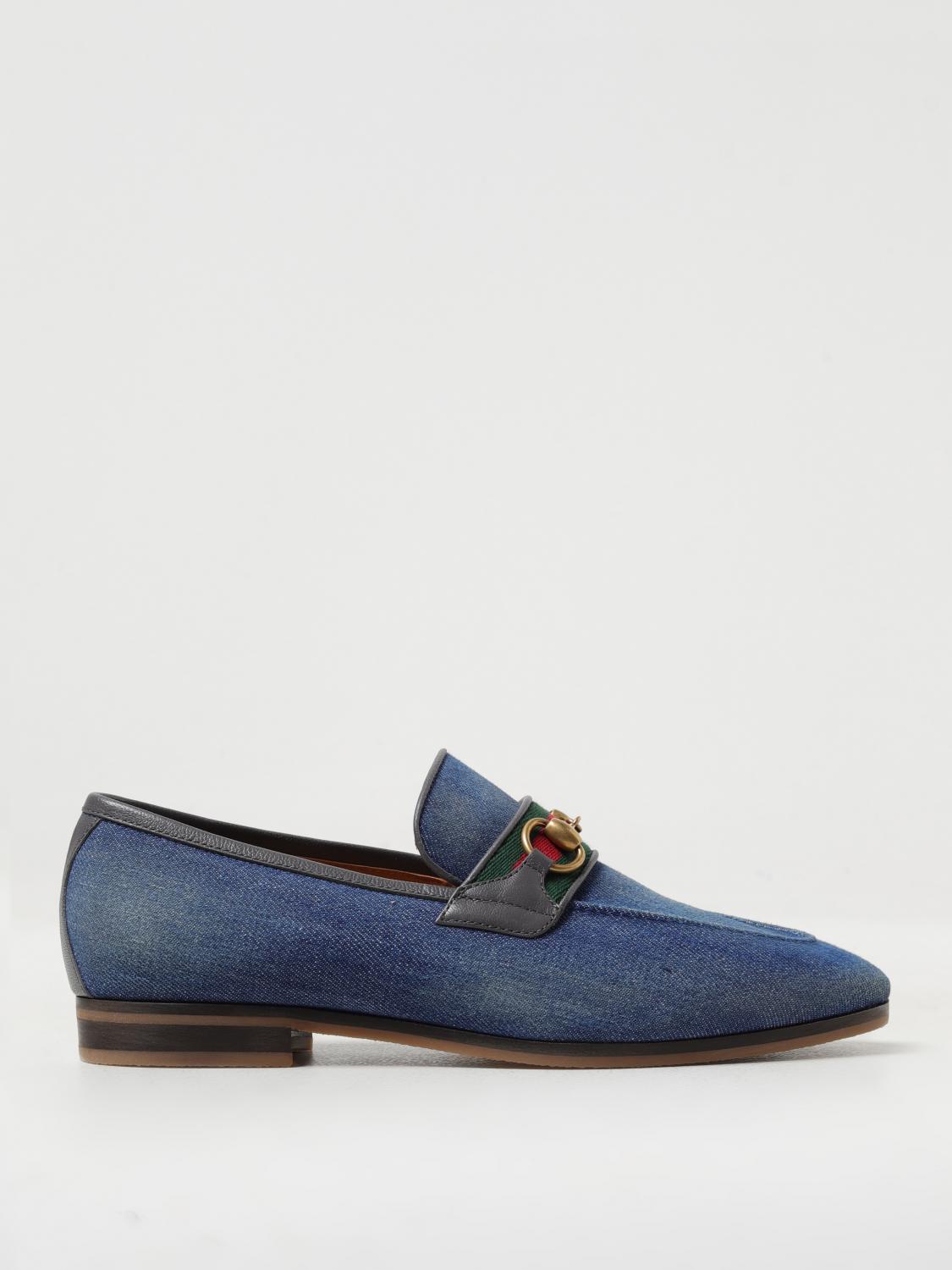 GUCCI MOCASINES: Mocasines hombre Gucci, Azul Oscuro - Img 1