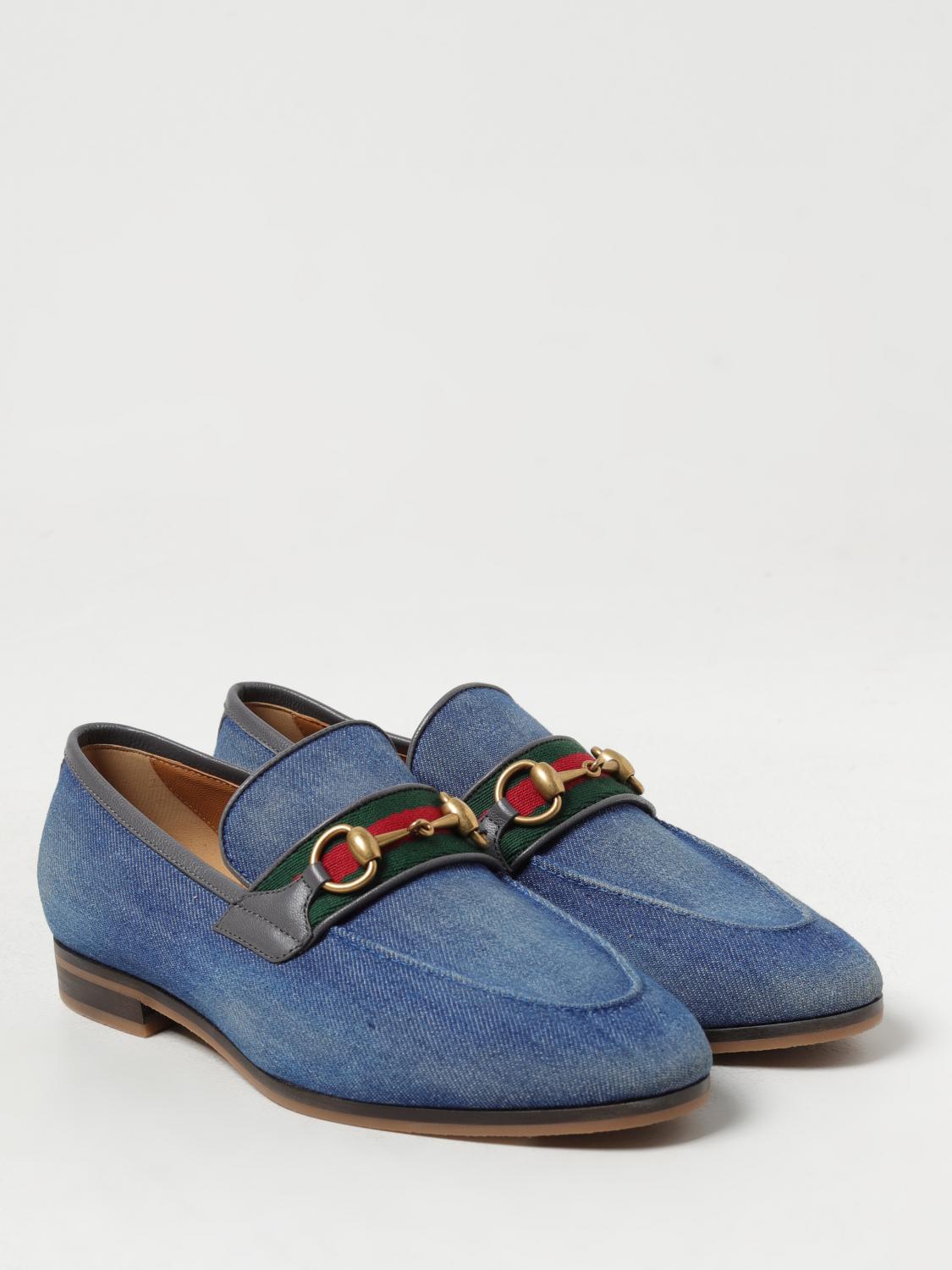 GUCCI MOCASINES: Mocasines hombre Gucci, Azul Oscuro - Img 2