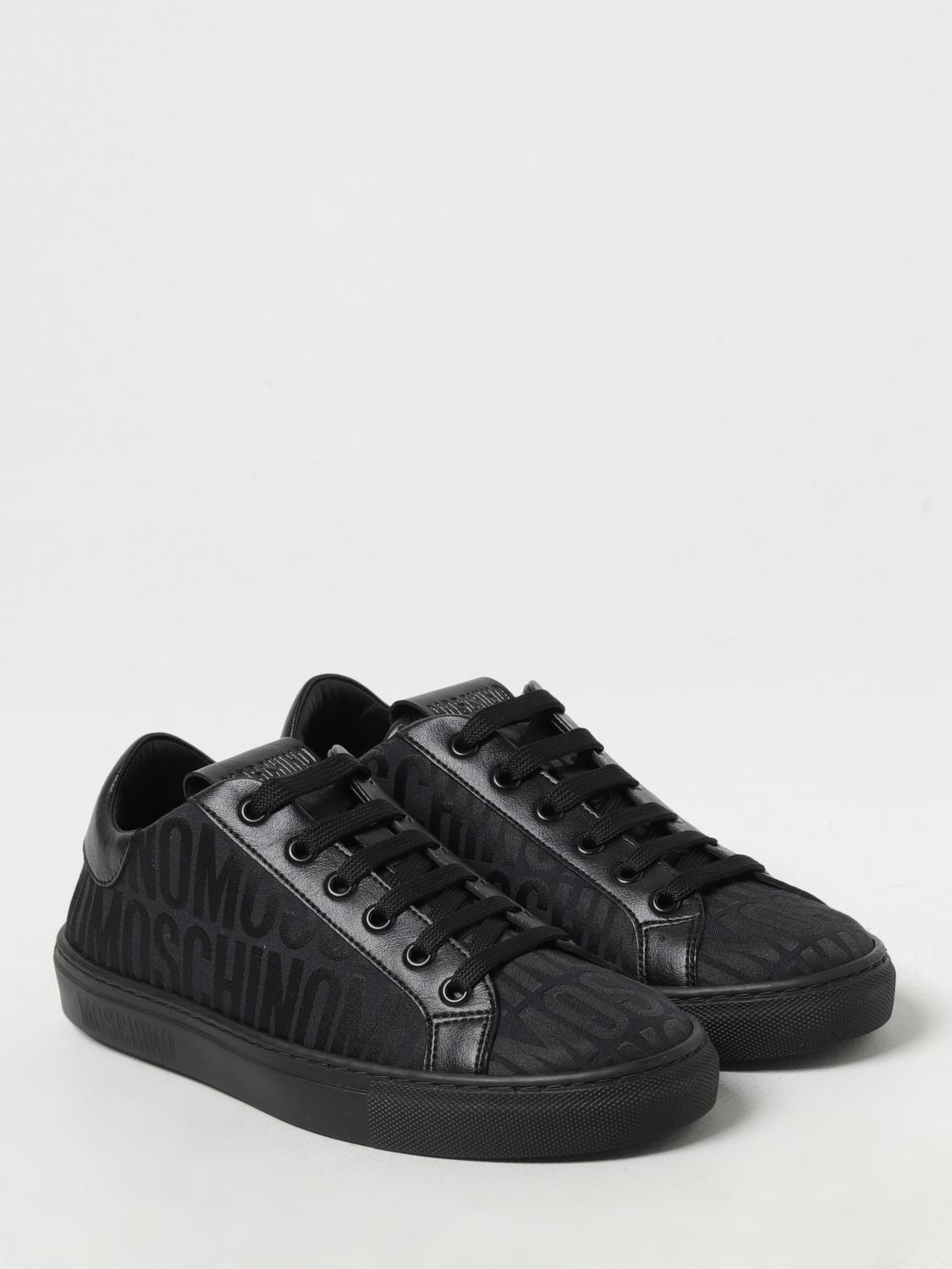 MOSCHINO COUTURE SNEAKERS: Sneakers Moschino Couture in pelle sintetica , Nero - Img 2
