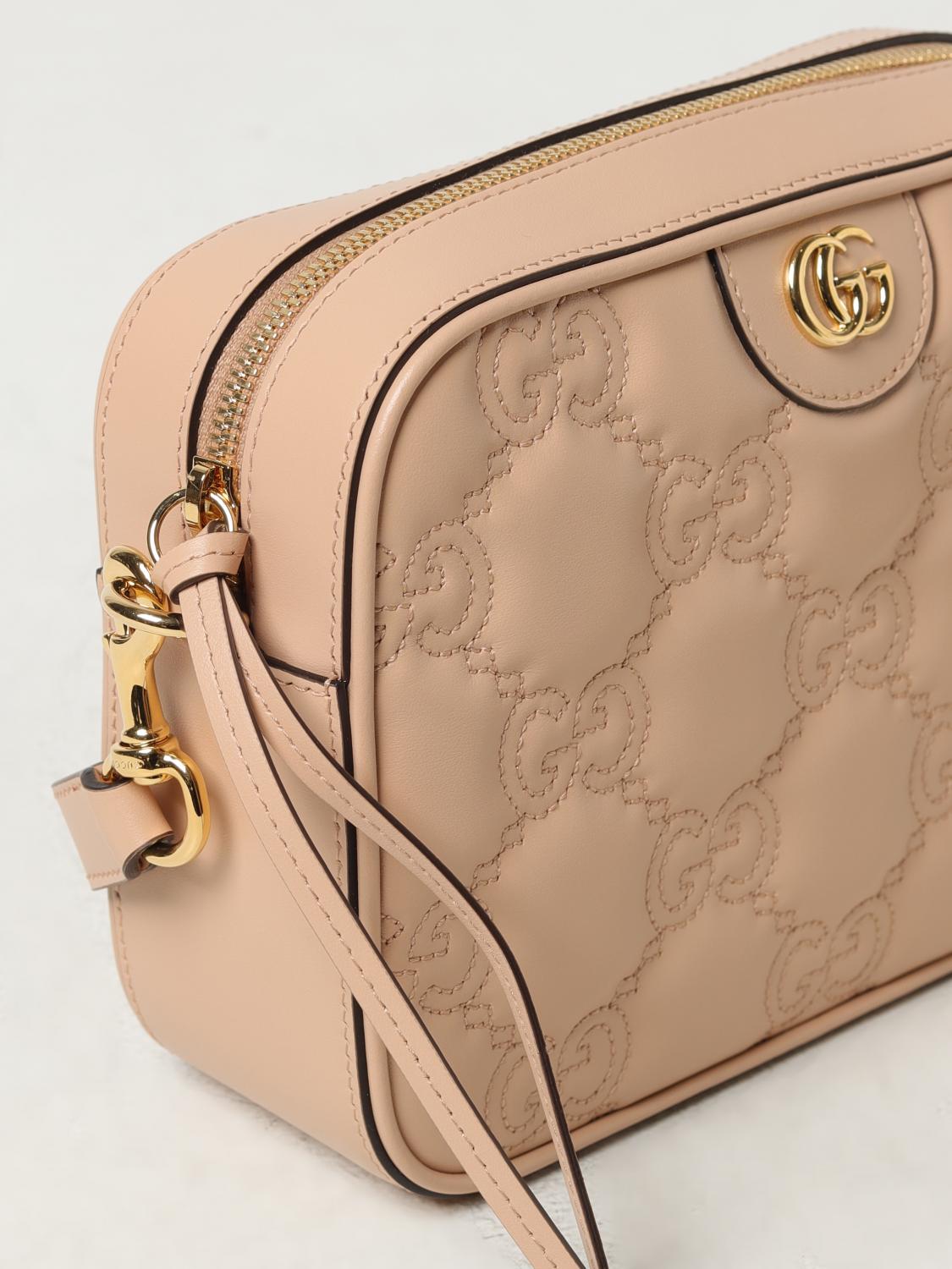 GUCCI BORSA A TRACOLLA: Borsa Gucci in pelle trapuntata , Rosa - Img 5