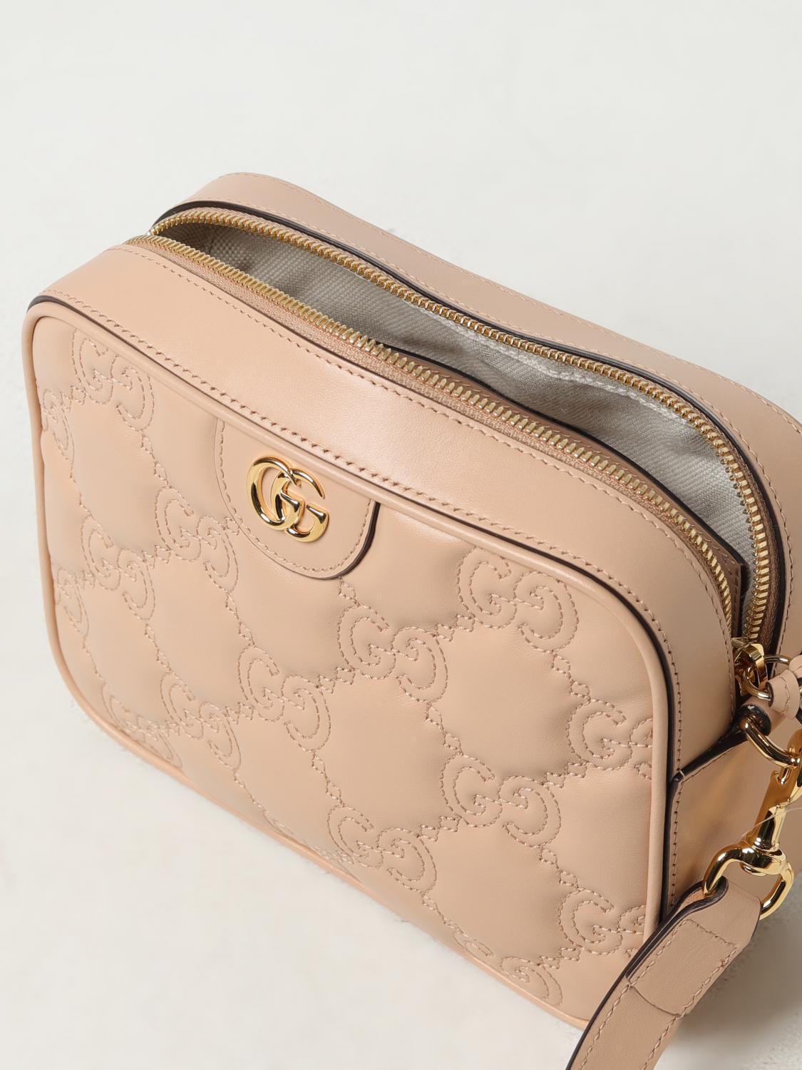GUCCI BORSA A TRACOLLA: Borsa Gucci in pelle trapuntata , Rosa - Img 6
