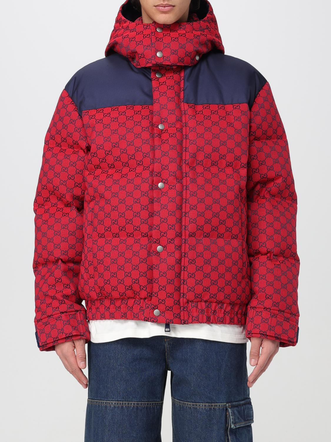 Red gucci jacket mens on sale