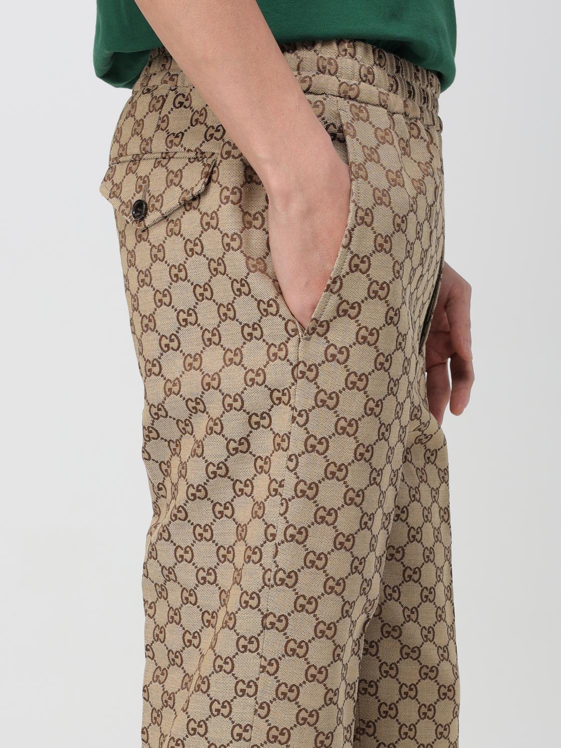 Gucci Pants men - Camel | 755210Z8BJ5 | GIGLIO.COM