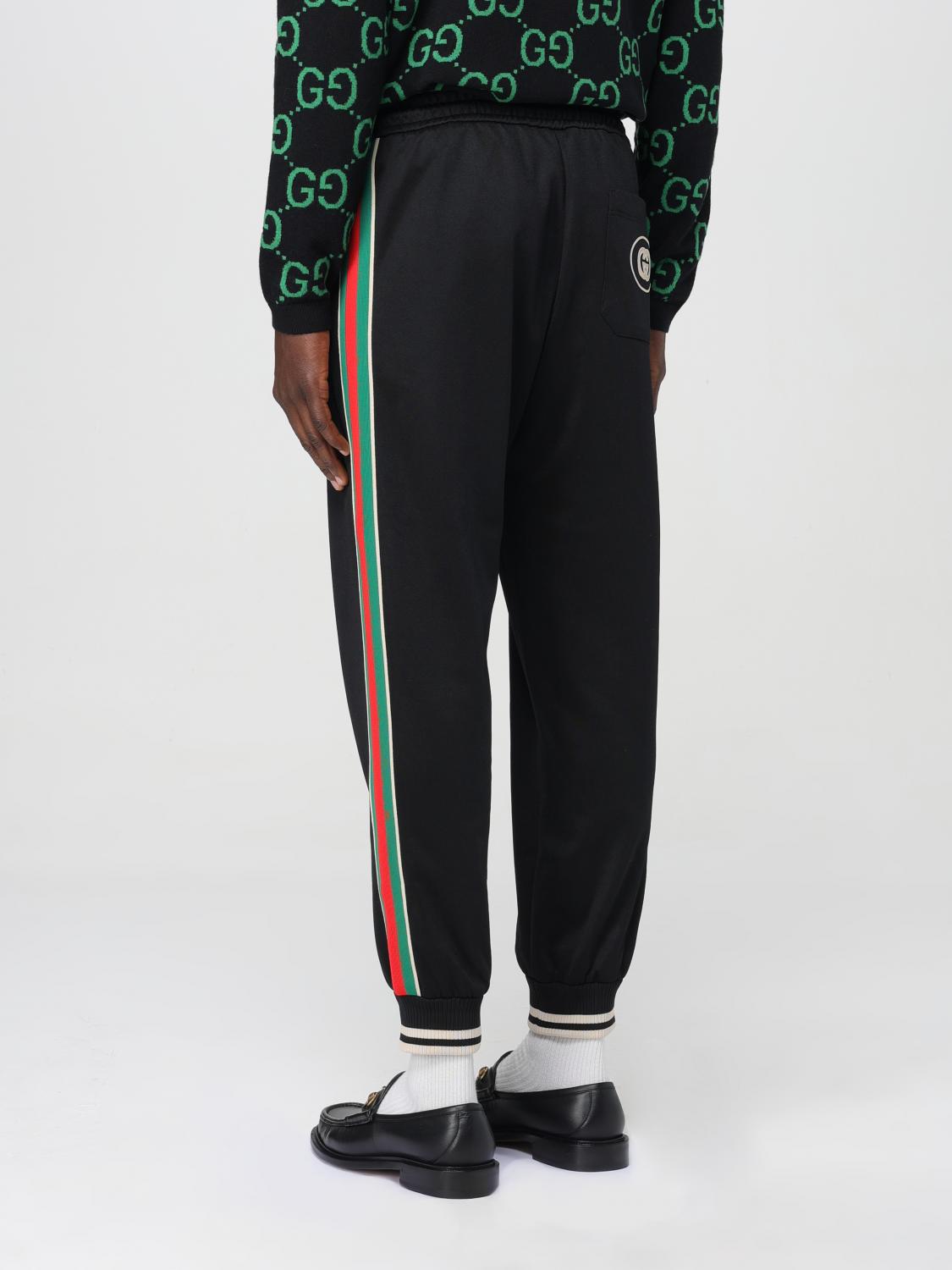 Gucci パンツ メンズ - ブラック | 698426XJEES | GIGLIO.COM