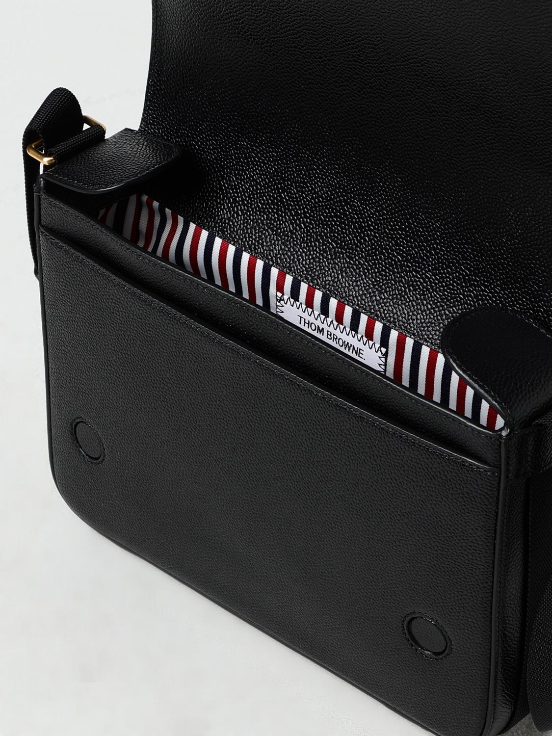 ショルダーバッグ THOM BROWNE Men Shoulder bag Black MAG143B00198 001 楽天市場】トムブラウン ショルダーバッグ リポーター ブラック