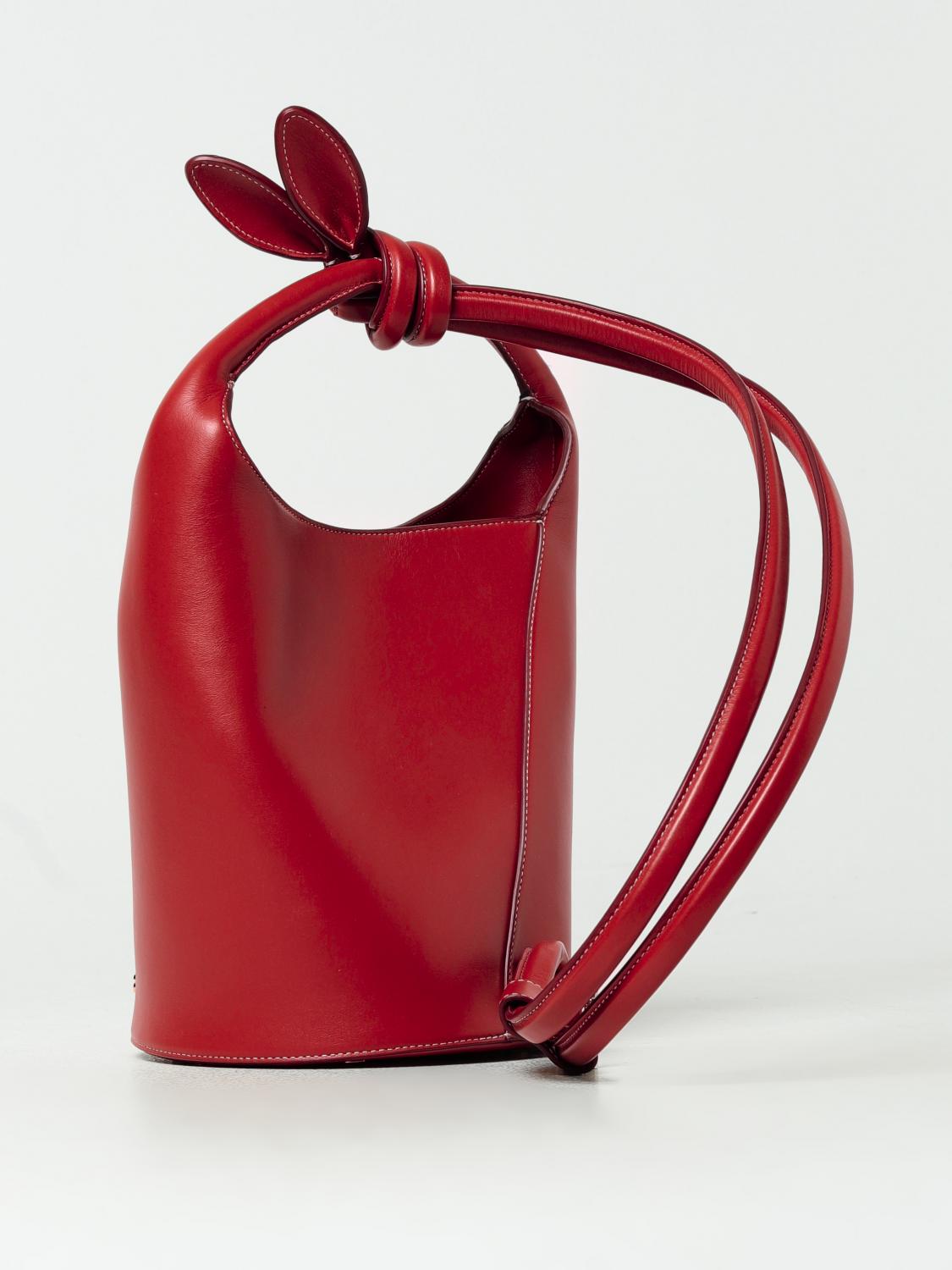JACQUEMUS BORSA A MANO: Borsa Le Petit Tourni Jacquemus in nappa, Rosso - Img 2