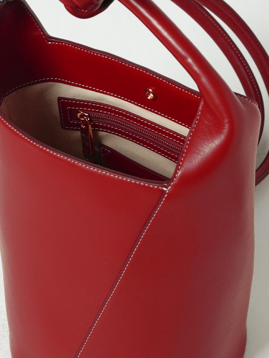 JACQUEMUS BORSA A MANO: Borsa Le Petit Tourni Jacquemus in nappa, Rosso - Img 4