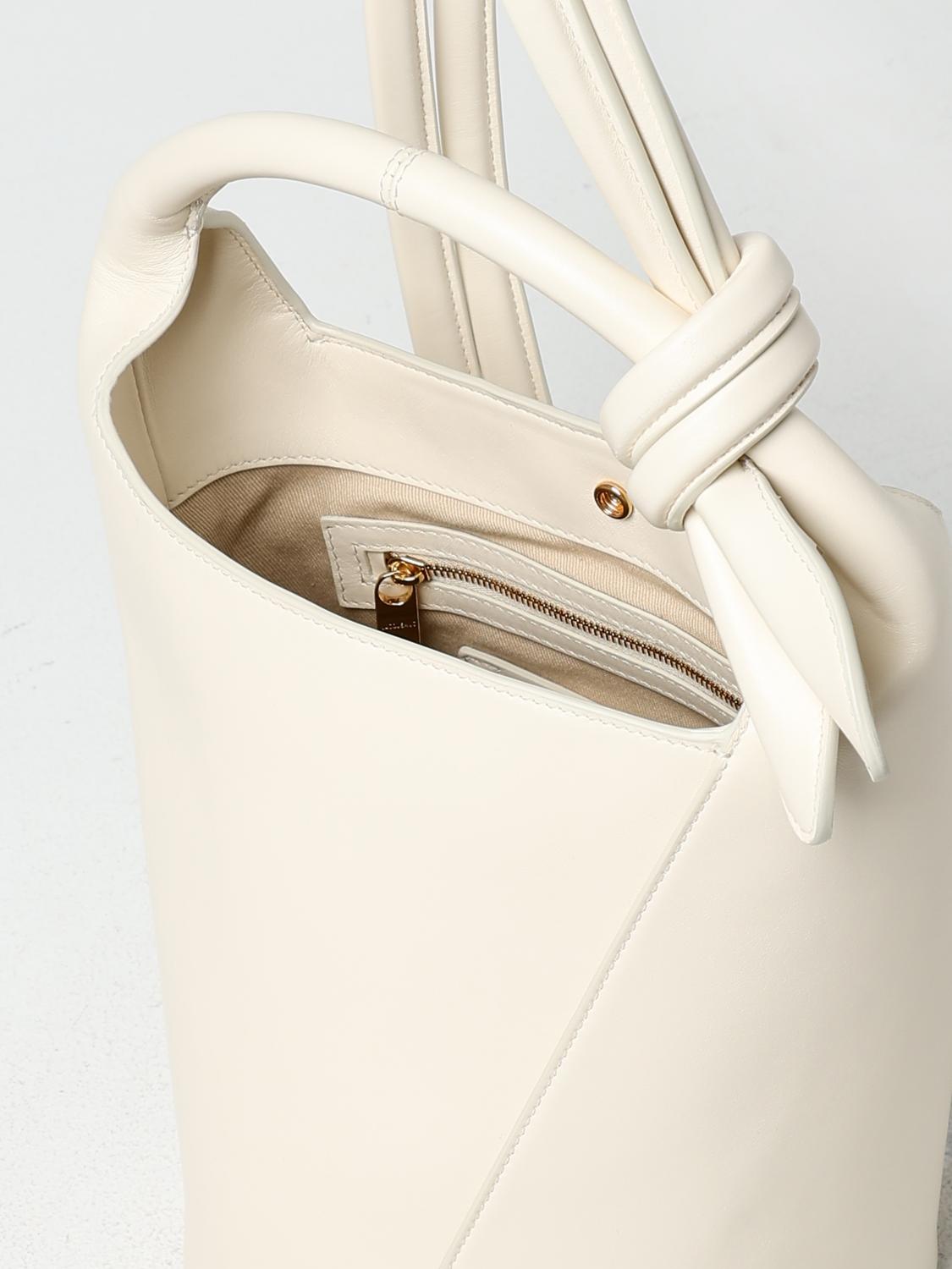 JACQUEMUS BORSA A MANO: Borsa Le Petit Tourni Jacquemus in nappa, Avorio - Img 4