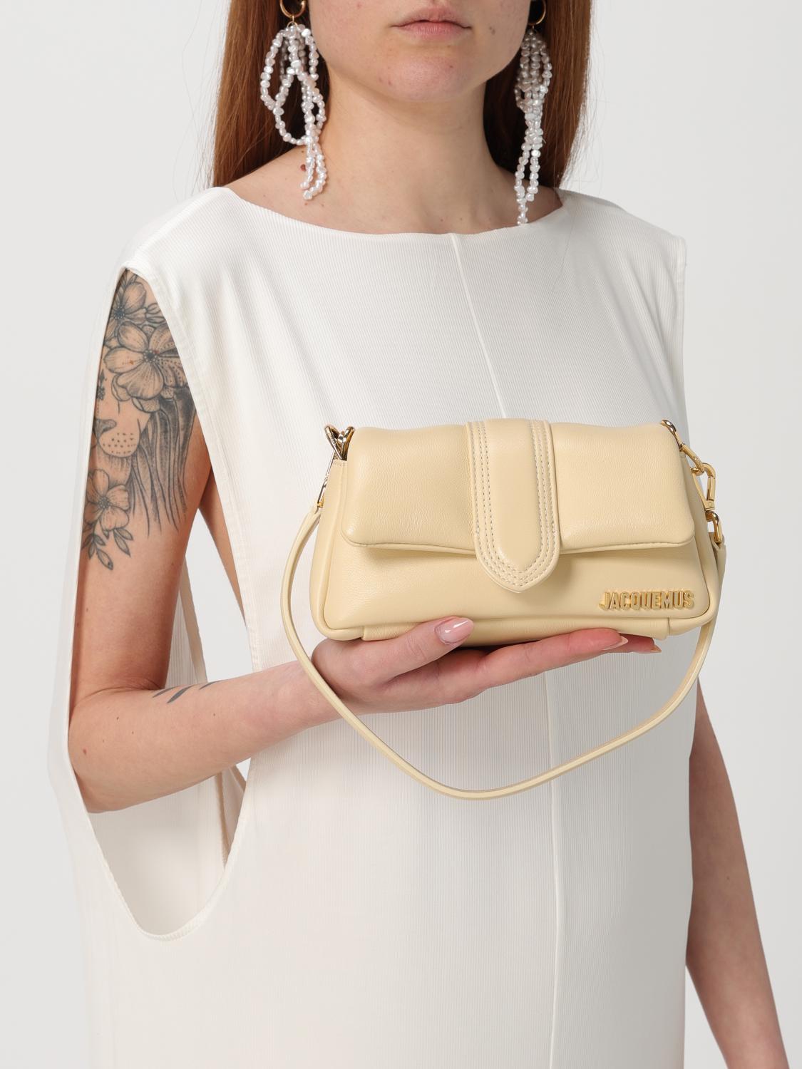 JACQUEMUS: Shoulder bag woman - White | Jacquemus mini bag